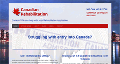Desktop Screenshot of canadianrehabilitation.com