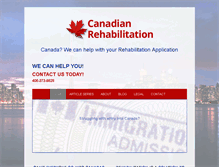 Tablet Screenshot of canadianrehabilitation.com